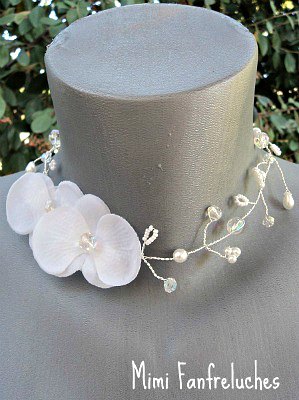 Collier mariage Orchid