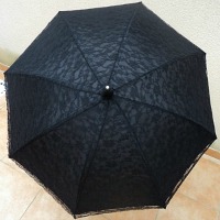 Parapluie dentelle fantaisie noir